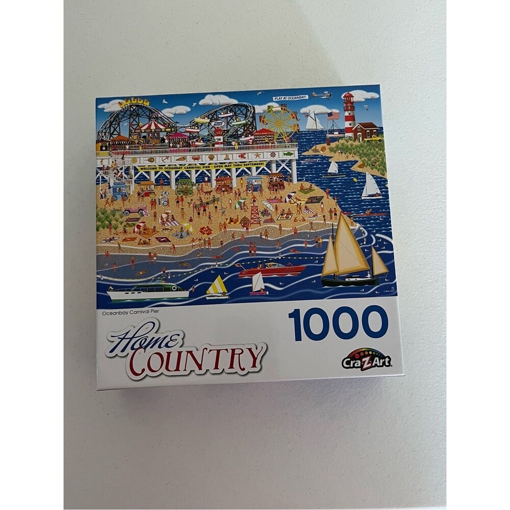 CraZart Home Country Oceanbay Carnival Pier 1000 Piece Puzzle 2020 Complete